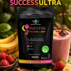 Success Protein + Day  , упак., 100% Vegan (30 порций 3 вкуса :банан, клубника, шоколад)
